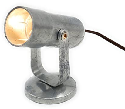 BELI-BECO 900 Strahler aus Metall mit Kipp- und Drehgelenk für Krippe mit Beleuchtung - Krippenbeleuchtung - 35 mm - klare Glühlampe E 10-4,5 V - 0,3A