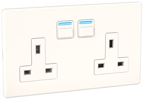 Lightwave LP42WHMK2 Smart Socket with Energy Monitoring, 3000W - Works with Alexa, Google Assistant, HomeKit. iOS & Android Compatible