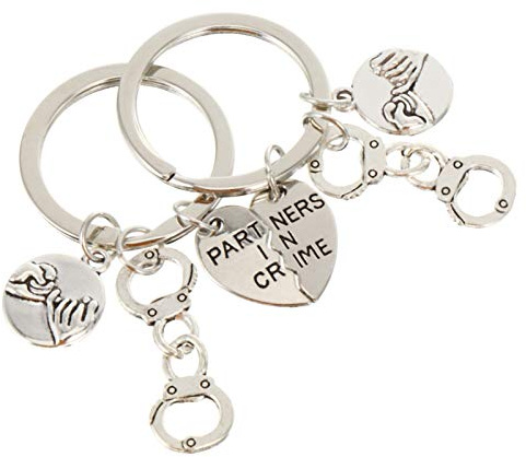 ORFOFE Silver Zinc Alloy Keyrings Keychain Pendant Lightweight Decorative Hanging Ring with Creative Design for Friendship and Everyday Use