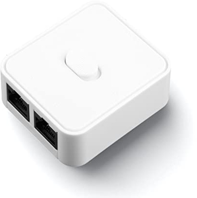 Yunseity Gigabit-Netzwerk-Switch, 2 Ports 10/100/1000 Mbit/s 2 In 1 Out 1 In 2 Out Heimnetzwerk-Hub RJ45-Netzwerk-Splitter-Adapter