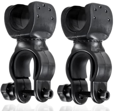 2 Stück Gehstockhalter CHUNZHILAI Krücken Stick Halterung Krückenhalter Gehstock Halter für Antrieb Rollator Rollator Rollstuhl (schwarz)