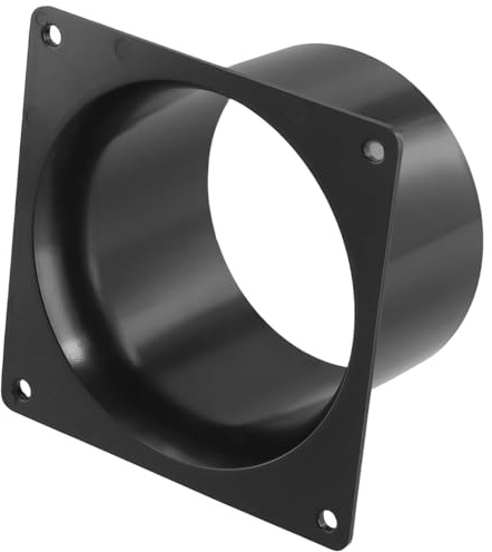 EasyByMall Flangia del connettore per condotto da 75-120 mm, connettore per condotto con flangia, condotto rotondo in PVC, tubo di ventilazione, piastra a parete (120 mm), R0BLV6Y570336C0MKCYS3GS2