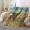 UNZYE Kuscheldecke Namerichtig Warme Decke New York Kuscheldeckedecken Mit Motiv REH Grün Landschaft Klimaanlagen-Decke 200x150cm