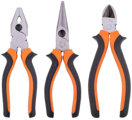 BOOMET Pinza combinata · 175 mm · Pinza universale · diverse finiture a scelta · Pinza per afferrare la piegatura e il taglio · Impugnatura ergonomica