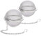 Infusor de bola de té (juego de 2) | Bolas de té de acero inoxidable 4,5 cm | Reutilizable y fácil de limpiar | Ideal para teteras, tazas y tazas