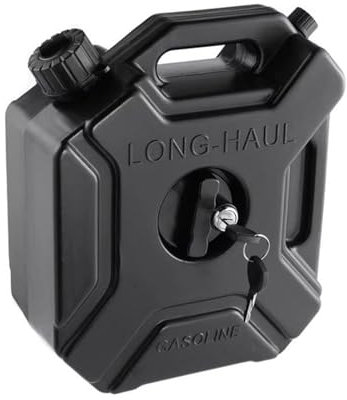 XFYESL Tanques de Combustible Bidón de Gasolina Universal de 3L/5L, contenedor de Tanque de Combustible diésel de Gasolina de Repuesto, Color Negro Bidón de Combustible(3L with Lock)