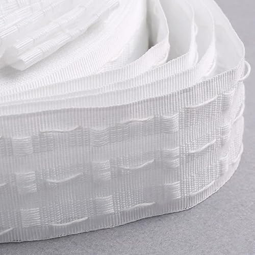 WANYI Fettuccia per Tende, Poliestere Nastro con Pieghe a Matita, Larghezza 75mm Fettuccia per Arricciatura Tende Cucina,Asta per Tende(3M)