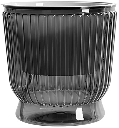 Sel F - Fioriera per irrigazione Sel F, vasi da fiori per irrigazione trasparente, con serbatoio profondo per violette africane, orchidee