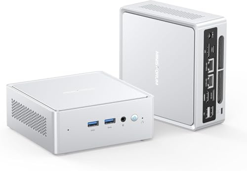 MINIS FORUM Mini PC NAB8 Plus, Core i7-12800H 14-Core 20-Thread-Prozessor bis zu 4,8 GHz, 32 GB DDR4 / 1 TB NVME SSD, HDMI/DP/USB4/2,5G RJ45 x 2, Wi-Fi 6E, BT 5.2, unterstützt Oculink