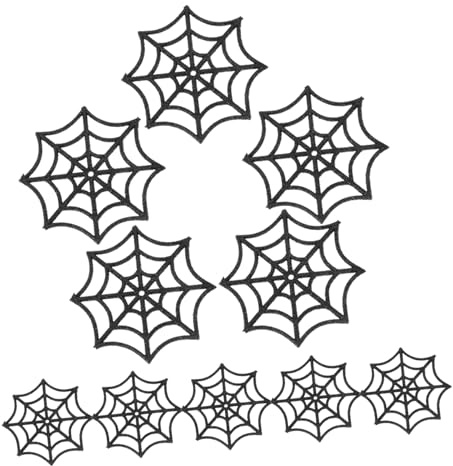 VICASKY 10stücke Halloween Dekoration Spinnennetz Aus Kunststoff Realistische Gruseldeko Für Indoor Und Outdoor Für Partys Türen Wände Und Fenster