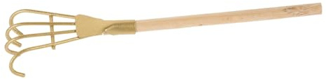 iplusmile Mini Rastrillo de Hierro y Madera para Jardín Pequeño Decoración Interior del Hogar Herramienta de Arena para Diseño Portátil y Fácil de Usar Accesorio DIY para Paisajismo y