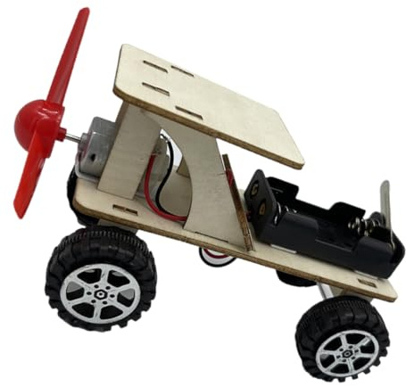 CHICAMPERA Maquette De Voiture à Énergie Éolienne Jouet Éducatif Garçon Et Filles, Kit Diy En Bois Petite Voiture Éolienne, Matériel Pédagogique Scolaire Pour Projet Scientifique Et Apprentissage Stem