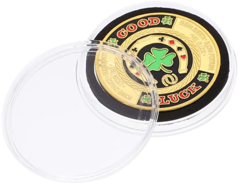 JOINPAYA Poker Card Protector Metal Coin Collectible Decorative Table Games Poker Coin Guard Gift
