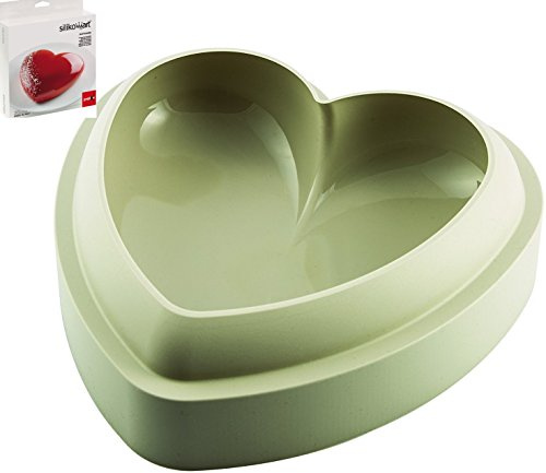 SILIKOMART STAMPO BATTICUORE TORTIERA SILICONE FORNO TORTA CUORE 3D CAKE DESIGN UDG DECORA TORTE PASTICCERIA