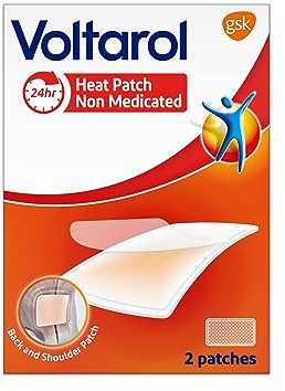 Voltarol Heat Patch Pain Relief, Effective Back and Muscle Pain Relief, Non Medicated Patches, Pack of 2