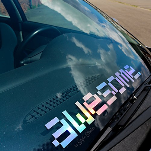 Auto Aufkleber awesome Frontscheibenaufkleber in Hologramm Oilslick Farbwechsel Autoaufkleber, Holographic Style, Oilslick, Ölfarben Desgin