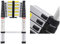 Telescopic Loft Ladder Collapsible Step Ladders Securing Bolt 3.2m/10.5Ft 3.2M EN131 Extendable Alminium Ladders Folding Extending Portable 11 Steps Extension Ladder DIY Multi Purpose