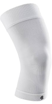Bauerfeind Knee Sleeve „Sports Compression Knee Support“, 1 Unisex Sportkniebandage für Fussball, Laufen oder Fitness, Rechts & Links tragbare Kniebandage