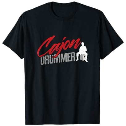 Drummer Zubehör Musik Cajon T-Shirt
