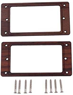 SHESSTILL Holz Humbucker Pickup Montagering Rahmen mit Schrauben für LP Gitarre Musikinstrument