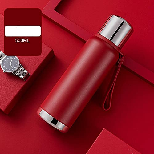 sans BPA Mug Isotherme de Voyage,Tasse Thermos Portable de Grande capacité, Bouilloire de Voiture en Acier Inoxydable-Rouge_750ml, Ouverture/Fermeture Facile Isotherme Mug