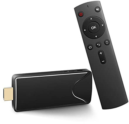 JUSTOP NANO Android TV Dongle Android 10.0 OS Smart Internet Media Player Ultra HD 4K @ 60Hz, 2.4Ghz/5Ghz Dual-band WIFI, Bluetooth 5.0, With Bluetooth Remote Control