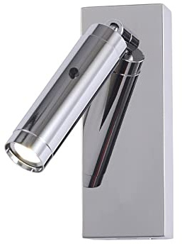 Lampe de lecture de lit focalisée d'applique murale réglable de support de mur de LED, appareil d'éclairage de tête de lit de 3W avec le commutateur, lampes de mur de chevet veilleuses pour l'hôtel de