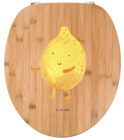 Mr. & Mrs. Panda Motiv WC Sitz Beste Freunde Zitrone - Geschenk, Tiermotive, Tiere, fehlende Keywords, Klobrille, lustige Sprüche, Toilette, Gute