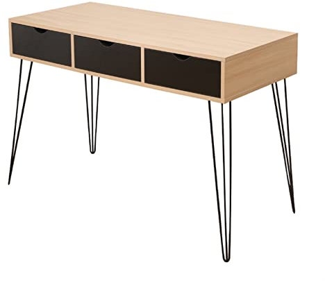 KIZQYN Laptop-Tisch Computertisch Wood Schreibtischstudie Home Nordic Moderner Computertisch 3-schubladen Student Einfacher Schreibtisch Schreibtisch Arbeitstisch für das Heimbüro