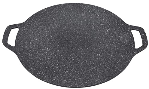 Topyond Outdoor-Kassettenofen,Grillschale aus Aluminium,Runde Grillschale,Gute Wärmeleitfähigkeit,Geeignet Für Camping,Grillparty(33cm)
