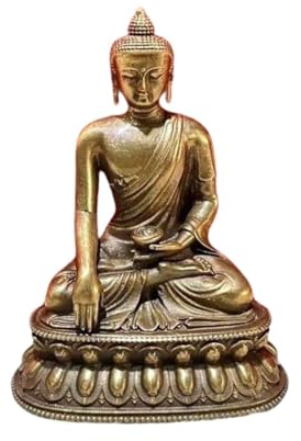 Gexifei Buddha-Statue, 6 cm, Retro, Metall, Medizin, Buddha, Bodhisattva, Heimtextilien, Dekoration