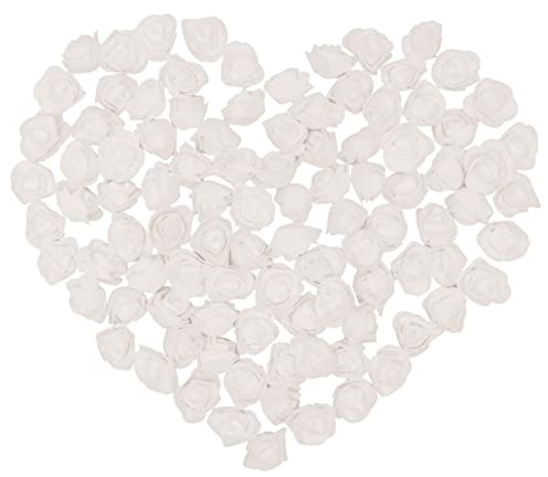 AOKWAWALIY 100 Stück Baby Breath Künstliche Blumen Geschenke Rose Blütenköpfe Schwarze Blume Girlande Schaumstoff Blume Künstliche Rosenköpfe Hochzeit Party Rose Dekor Weiße Liebhaber Rosa Rosen
