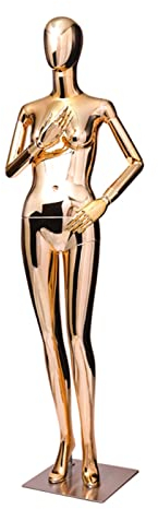 Abnehmbarer Ganzkörper-Schaufensterpuppe für Frauen – stehende Haltung, Torso zur Modelldarstellung mit Sockel, galvanisierte Schneiderpuppe mit flexiblem Roboterarm