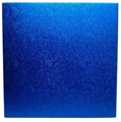 Vision4ever Blue Colour Square Cake Boards Base Drum 12MM Thick Strong Finish Square Strong Boards for Parties, Events and Weddings