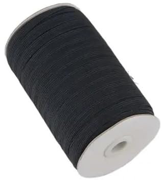 XPJYUA Gummiband 10 Yards schwarz/weiß Nähen elastisches Band Gurtband Spandex 3mm ~ 50mm for Kleidung Kleidungsstück Hosen Gürtel Nähen DIY Zubehör(Black,10 Yards_8MM)