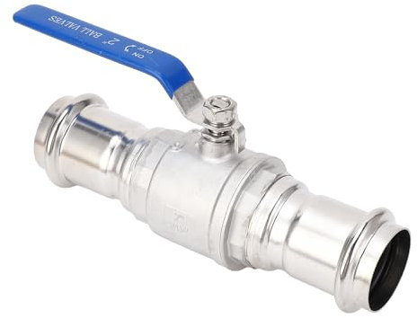 Presskugelhahn, 2 Zoll DN50 Kugelhahn 1000PSI WOG Hochleistungs-Edelstahl-Kugelhahn für Wasser-Öl-Dampf, Breite Anwendung, Pressanschluss