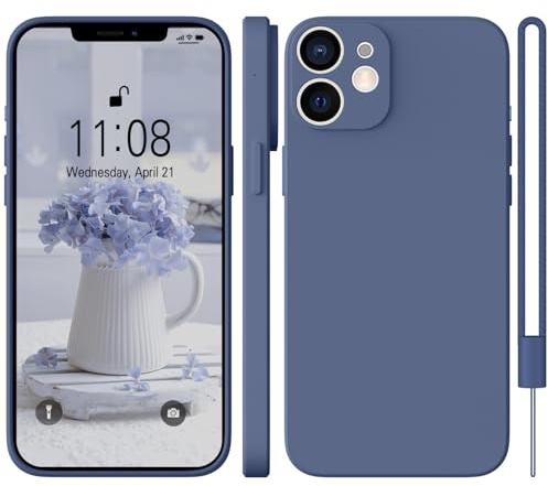WXX für iPhone 11 Hülle Silikon Case, Handyhülle für iPhone 11 Dünn Slim mit Microfiber, Kratzfeste Rundumschutz Case Hülle für iPhone 11 6.1'' Lavendel Gray