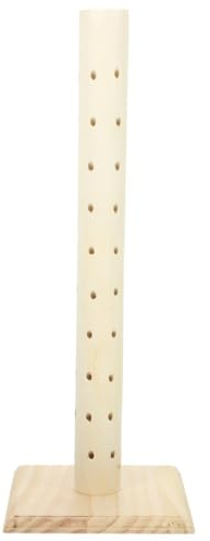 CIYODO Présentoir À Sucettes En Bois Support Sucettes Avec Trous Ronds Porte Sucette Pour Table De Fête Et Bar À Desserts Surface Lisse Pour Bonbons D’Halloween 15.75 X 5.91 X 5.91 in
