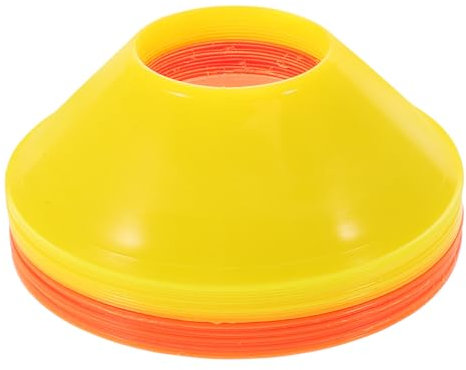 MOTHNUR 20stücke Flexible Fußballhütchen Für Agility-übungen Kleine Orange Aus Kunststoff Für Sport Fußball-trainingshütchen Als Marker Für Übungen Flexible Sporthütchen Für
