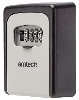 Amtech T1689 Scatola portaoggetti per chiavi a 4 cifre montata a parete