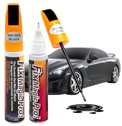 BAOSROY Penna Ritocco Carrozzeria,Penna Ritocco Carrozzeria Auto,Pennas Ritoccos Vernice Autos,Pennas per Ritoccos Auto,Riparazione Graffi Autos,Nero,2pc