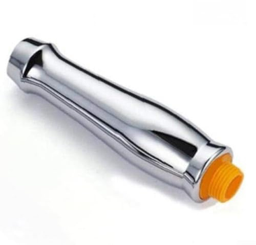 Duschkopf-Verlängerungsrohr, ABS abgewinkelter Duscharm, extra Rohr, Chrom, verstellbare Verlängerung für Badezimmer, Regenduschkopf, Wandmontage (1 Stück)