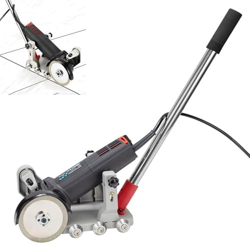 XNXYSMKJ Kit di Utensili per fughe: Macchina elettrica per Il Taglio e la Pulizia delle fughe con 5 Lame, pulitore Regolabile per la rimozione di Adesivo e ruggine.