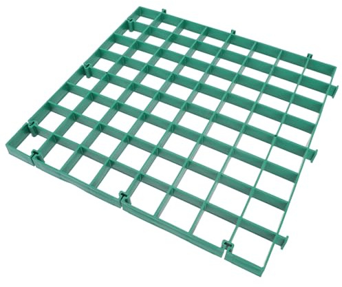 Yardwe Rejilla Protector Entrelazado de Plástico Verde para Árboles Buena Permeabilidad al Agua para Caminos Municipales y Plazas para Piscina de Árboles