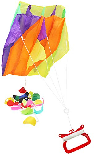 com-four® Flugdrachen in bunten Farben für Kinder - Wind-Drache mit 30 Meter Langer Schnur - Einleiner Drachen in verschiedenen Modellen [Auswahl variiert] (01 Stück - Flugdrache 60 x 51 cm)