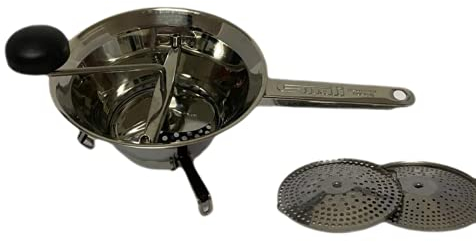 La Merceria Online Passatutto Passapomodoro Passaverdure Manuale in Acciaio Inox 3 Filtri Ø 20 Cm E Ø 24 Cm (Ø cm20)