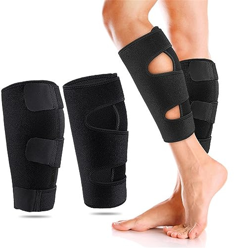 Manchons de compression pour mollet et jambe pour homme et femme, attelles tibiales pour enveloppement musculaire du mollet, bande élastique en forme de diamant pour la pression, s'adapte aux