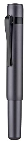 HONG DIAN M2 Black Forest Mini-Füllfederhalter, extra feine weiche Feder und schlanke Form Füller, Aluminium, kurze Tasche, Reisestift (Space Gray)