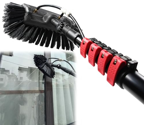 ExoticaBlend Glasdachreiniger Teleskop Teleskopstange Fensterreinigung, 3.6M-12M Wasserführende Teleskopstange,ausziehbarer Reiniger Wintergartendach, teleskop Hydro Reiniger,30FT/9M