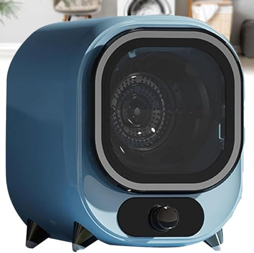 GmhXylophyte Condenser Tumble Dryer, Freestanding Condenser Tumble Dryer, Compact Portable Tumble Dryer, Small Condenser Dryer, for Home, Apartments and Rvs Blue